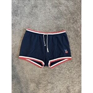 Junk Food Women's Navy Blue Pull-On Drawstring Shorts Size XXL 2XL Large‎